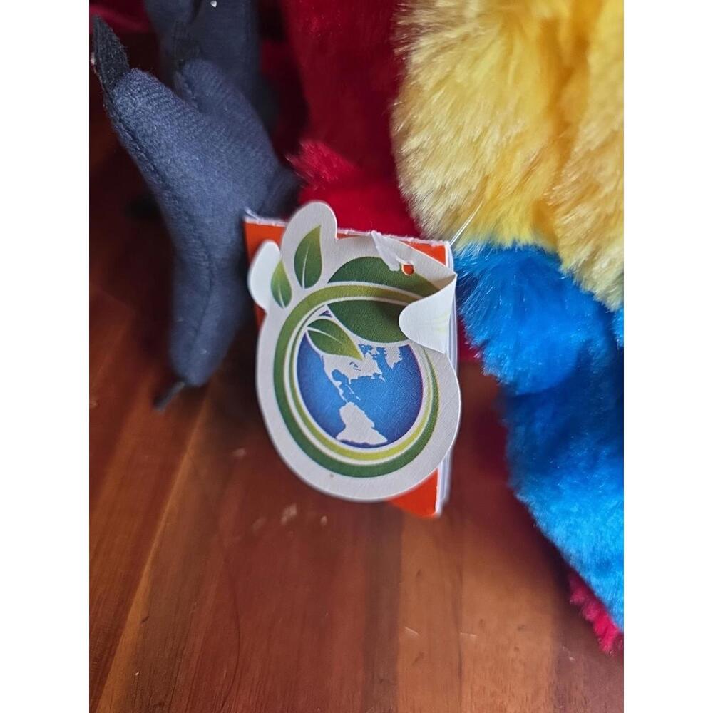 Nwt Wild Republic Plush Scarlett Macaw 12" Parrot Bird Red Rainforest New Tags - Picture 3 of 4